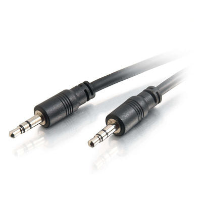 C2G 15ft CMG-Rated 3.5mm Stereo With Low Profile Connectors audio cable 179.9" (4.57 m) Black