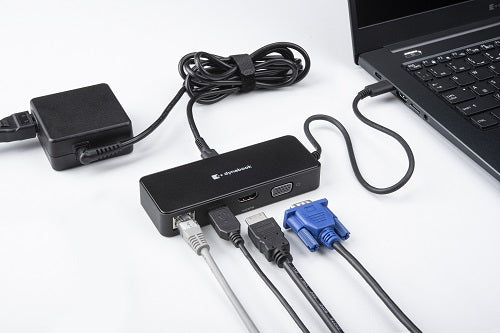Dynabook PS0001UA1PRP laptop dock/port replicator Wired USB 2.0 Type-C Black