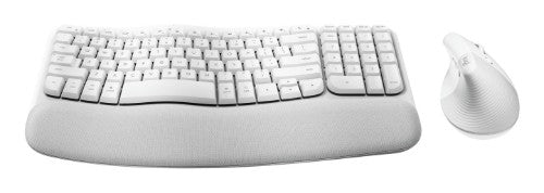 Logitech ERGO 920-013611 keyboard Mouse included Universal Bluetooth QWERTY US English White