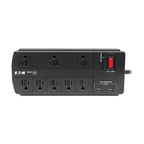 Tripp Lite TLP88USBB surge protector Black 8 AC outlet(s) 120 V 96.1" (2.44 m)