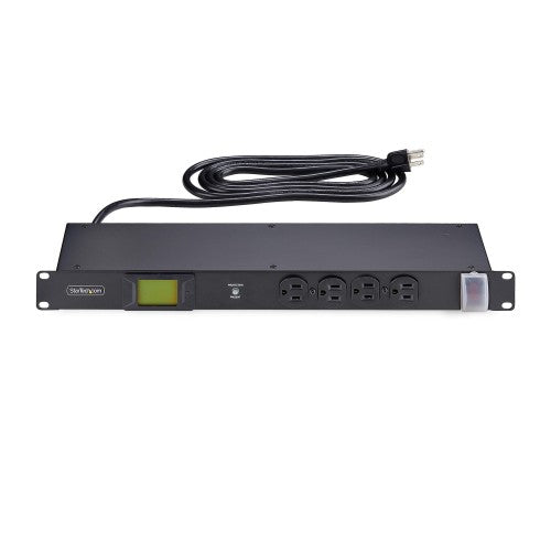 StarTech.com 16NM8-RACK-MOUNT-PDU power distribution unit (PDU) 16 AC outlet(s) 1U Black