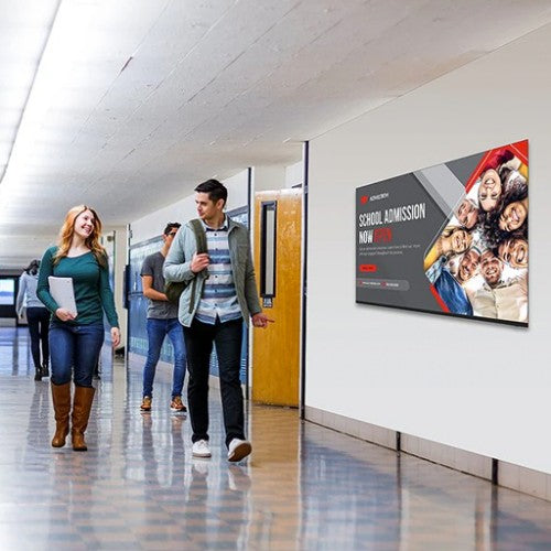 Sharp 4P-B86EJ2U signage display Digital signage flat panel 85.6" LED Wi-Fi 400 cd/m² 4K Ultra HD Black Linux