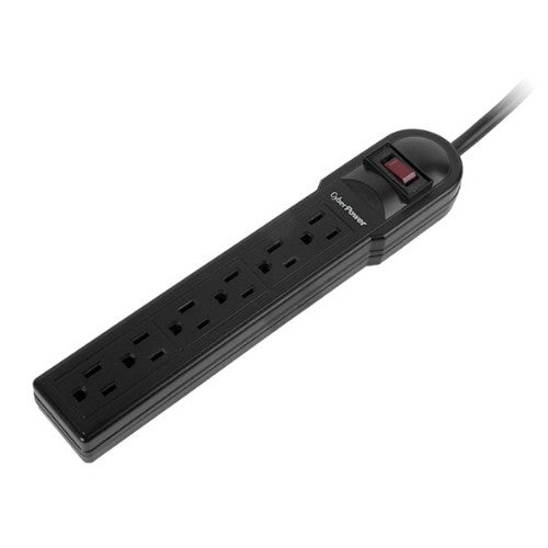 CyberPower CSB6012 surge protector Black 6 AC outlet(s) 400 V 141.7" (3.6 m)
