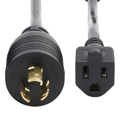 StarTech.com W31C-4100-POWER-CORD power cable Black 11.8" (0.3 m) NEMA L5-15P NEMA 5-15R