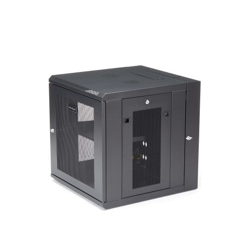 StarTech.com RK1224WALHM rack cabinet 12U Wall mounted rack Black