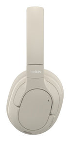 Belkin SoundForm Isolate Headset Wired & Wireless Head-band Calls/Music USB Type-C Bluetooth Sand