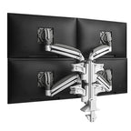 Chief KX Low-Profile Quad Monitor Arms 30" White Desk