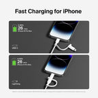 Belkin BoostCharge Pro USB cable USB 2.0 59.1" (1.5 m) USB C USB C/Lightning White