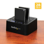 StarTech.com SDOCK2U313R media duplicator HDD duplicator Black 2 copies