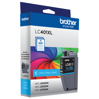 Brother LC401XLCS ink cartridge 1 pc(s) Original High (XL) Yield Cyan