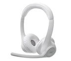 Logitech 981-001416 headphones/headset Wireless Head-band Office/Call center Bluetooth White