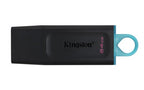 Kingston Technology DataTraveler Exodia USB flash drive 64 GB USB Type-A 3.2 Gen 1 (3.1 Gen 1) Black, Turquoise