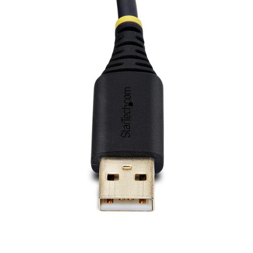 StarTech.com 1P10FFC-USB-SERIAL serial cable Black 118.1" (3 m) USB Type-A DB-9
