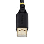StarTech.com 2P6FFC-USB-SERIAL cable gender changer USB-A 2 x DB-9 RS-232 Black, Gray