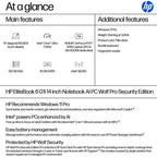 HP EliteBook 6 G1i AI PC Wolf Pro Security Edition Intel Core Ultra 7 265U Laptop 14" Touchscreen WUXGA 16 GB DDR5-SDRAM 512 GB SSD Wi-Fi 7 (802.11be) Windows 11 Pro Silver