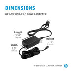 HP 65W USB-C LC Power Adapter