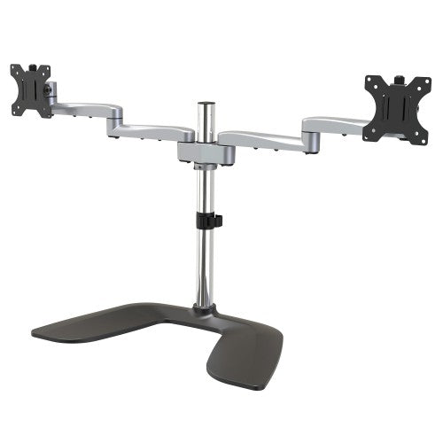 StarTech.com ARMDUALSS monitor mount / stand 32" Desk Black, Silver