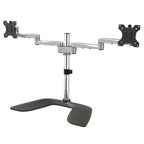 StarTech.com ARMDUALSS monitor mount / stand 32" Desk Black, Silver
