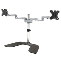 StarTech.com ARMDUALSS monitor mount / stand 32" Desk Black, Silver