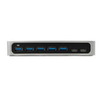 StarTech.com HB30C5A2CSC interface hub USB 3.2 Gen 1 (3.1 Gen 1) Type-B 5000 Mbit/s Black, Silver
