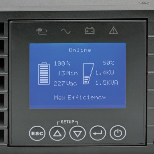 Tripp Lite SU3000LCD2UHV uninterruptible power supply (UPS) Double-conversion (Online) 3 kVA 2700 W 8 AC outlet(s)