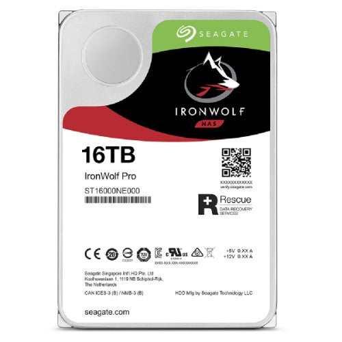 Seagate IronWolf Pro ST16000NT001 internal hard drive 16 TB 7200 RPM 256 MB 3.5" Serial ATA III