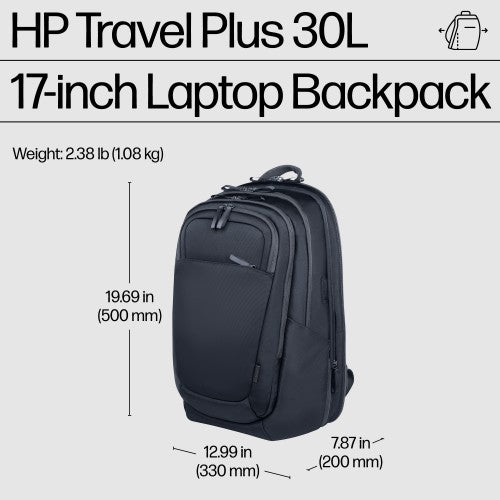 HP Travel Plus 30L 17-inch Laptop Backpack