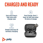 HP Poly Voyager Free 60 UC M Carbon Black Earbuds +BT700 USB-C Adapter +Basic Charge Case