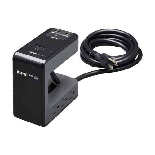 Tripp Lite TLP648UCBAM surge protector Black, Gray 6 AC outlet(s) 120 V