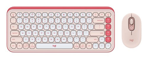 Logitech 920-013105 keyboard Mouse included Universal Bluetooth QWERTY English Rose