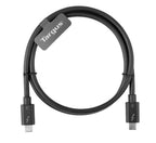 Targus ACC1128GLX USB cable 31.5" (0.8 m) Thunderbolt 3 USB C Black
