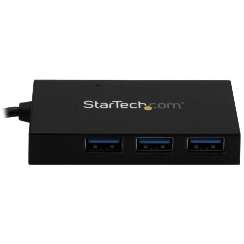 StarTech.com HB30A3A1CSFS interface hub USB 3.2 Gen 1 (3.1 Gen 1) Type-A 5000 Mbit/s Black