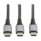 Tripp Lite U420P-2X6-100W USB cable USB 2.0 70.9" (1.8 m) USB C 2 x USB C Black, Gray