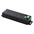 StarTech.com USB210AIND-USB-A-HUB interface hub USB 2.0 Type-B 480 Mbit/s Black