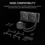 Corsair Nautilus 240 RS Motherboard All-in-one liquid cooler Black