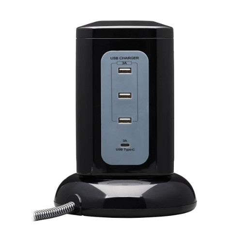 Tripp Lite TLP606UCTOWER surge protector Black, Gray 6 AC outlet(s) 120 V 96.1" (2.44 m)