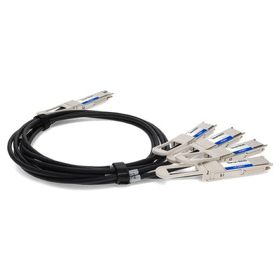 AddOn Networks CAB-D-4Q-200G-1M-AO InfiniBand/fibre optic cable 39.4" (1 m) 4xQSFP28 QSFP-DD Black, Silver