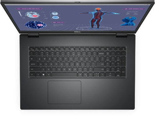 DELL Precision 7780 Intel® Core™ i9 i9-13950HX Mobile workstation 17.3" Full HD 64 GB DDR5-SDRAM 1 TB SSD NVIDIA RTX 3500 Ada Wi-Fi 6E (802.11ax) Windows 11 Pro Gray