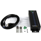 StarTech.com ST1030USBM interface hub USB 3.2 Gen 1 (3.1 Gen 1) Type-B 5000 Mbit/s Black