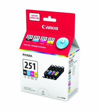 Canon CLI-251 Original Black,Cyan,Magenta,Yellow