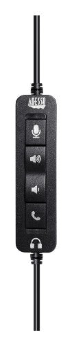 Adesso Xtream P4T-TAA Headset Wired Head-band Office/Call center USB Type-C / USB Type-A Black