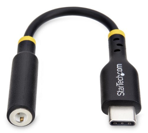 StarTech.com USBCAUDIO2 audio cable 5" (0.127 m) USB Type-C 2.0 3.5 mm Black