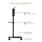 StarTech.com MBLTVSTNDEC TV mount/stand 70" Black