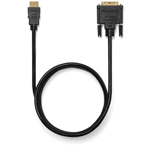 Kensington HDMI (M) to DVI-D (M) Passive Bi-Directional Cable, 6ft