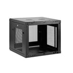 StarTech.com RK920WALM rack cabinet 9U Wall mounted rack Black