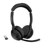 Jabra Evolve2 55 Headset Wired & Wireless Head-band Office/Call center Bluetooth Charging stand Black