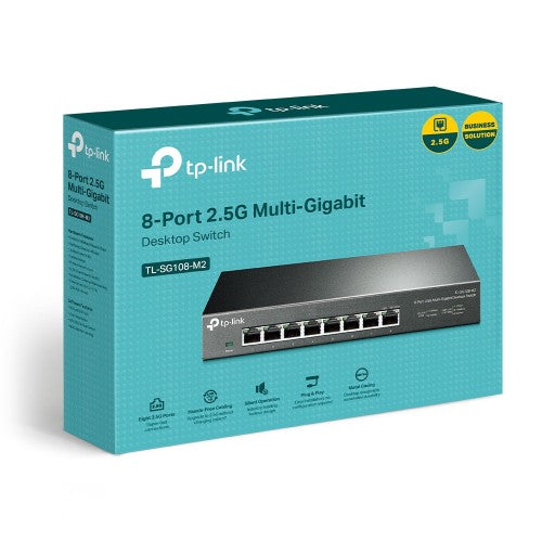 TP-Link TL-SG108-M2 network switch Unmanaged 2.5G Ethernet (100/1000/2500) Black