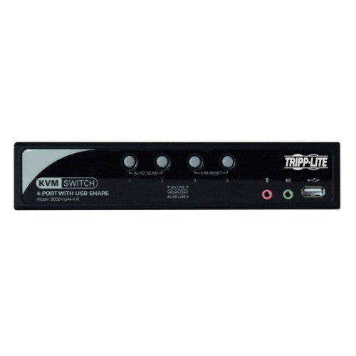 Tripp Lite B006-VUA4-K-R KVM switch Black