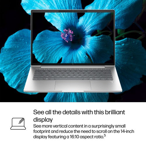 HP EliteBook 6 G1q Next Gen AI PC Wolf Pro Security Edition Copilot+ PC Snapdragon X1P-42-100 Laptop 14" WUXGA 16 GB LPDDR5x-SDRAM 512 GB SSD Wi-Fi 6E (802.11ax) Windows 11 Pro Silver