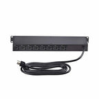 StarTech.com 8NS8-RACK-MOUNT-PDU power distribution unit (PDU) 8 AC outlet(s) 1U Black